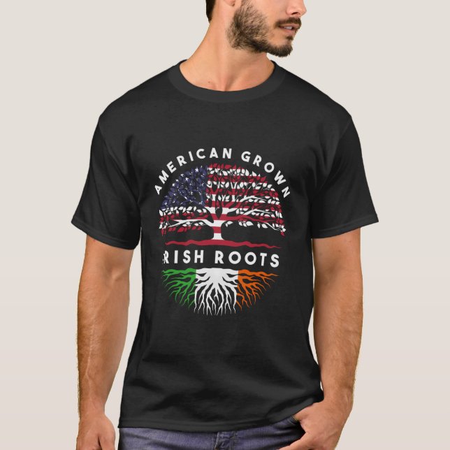 Camiseta Orgulho dos EUA - Raízes Irlandesas (Frente)