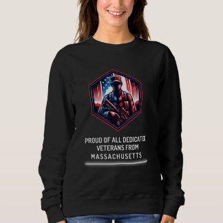 Camiseta Orgulho dos Veteranos Massachusetts Militares Patr