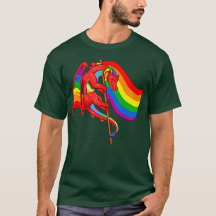 Camiseta Orgulho Dragões LGBT Gay Lésbica Transgênero Trans