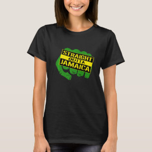 Camiseta Orgulho e forte punho jamaicano picando cores na J