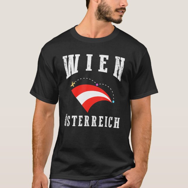 Camiseta Orgulho E Patrimônio Viena Áustria Flag Wien Oste (Frente)