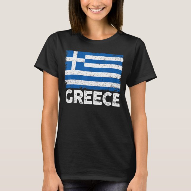 Camiseta Orgulho E Patriótica Grécia Grega De Raízes Gregas (Frente)