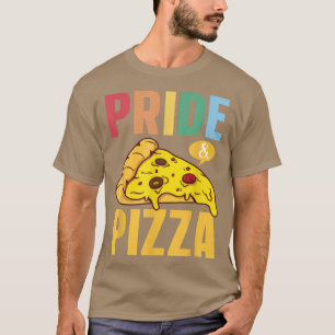 Camiseta Orgulho e Pizza LGBT Orgulho gay Arco-íris LGBTQ