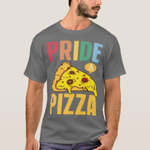 Camiseta Orgulho e Pizza LGBT Orgulho gay Arco-íris LGBTQ P