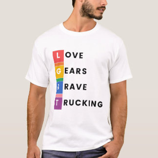 Camiseta Orgulho em cada milha: Design de caminhonete LGBT
