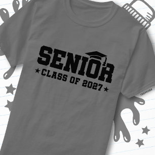 Camiseta Orgulho Escolar Ano de Formatura Turma de 2027