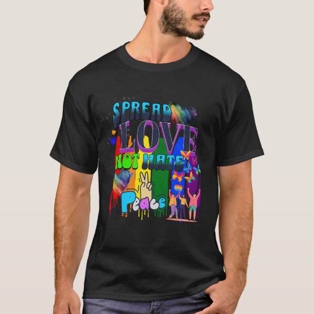 Camiseta Orgulho | Espalhe Amor Não Ódio (Frente)
