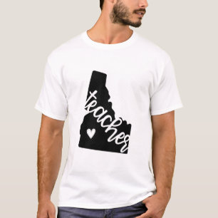Camiseta Orgulho Estatal De Professores De Idaho Para Educa