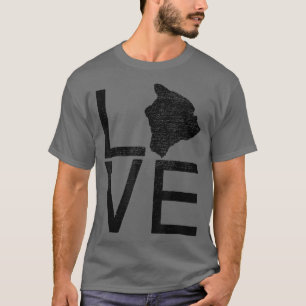 Camiseta Orgulho EUA Fan State Hawaii LOVE Map Hawaii