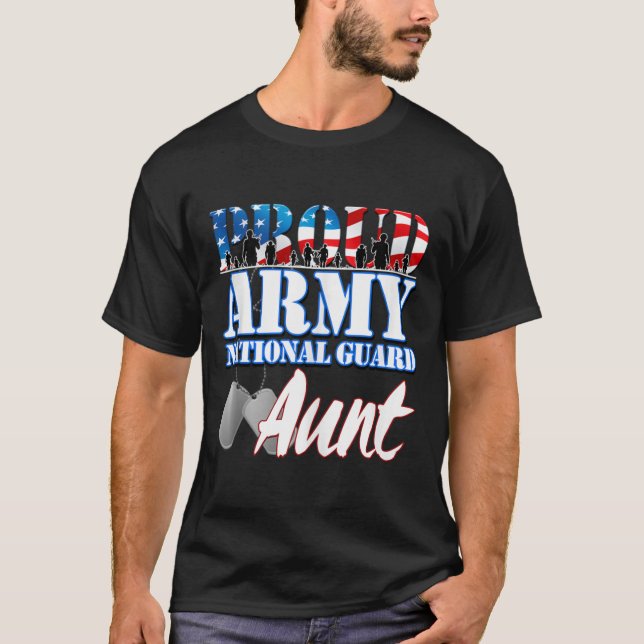 Camiseta Orgulho Exército Nacional Guarda Tia Cachorro Band (Frente)