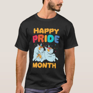Camiseta Orgulho Feliz Mês Gay Lgbtq Arco-Íris Orgulhoso