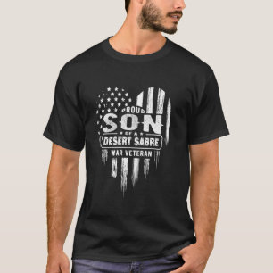 Camiseta Orgulho Filho Deserto Saber Guerra Pai Mãe América