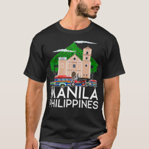 Camiseta Orgulho Filipino Filipina Férias de Verão Manila P