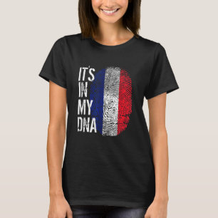 Camiseta Orgulho Francês Impressão Digital Está No Meu Dna