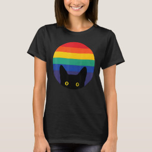 Camiseta Orgulho Gato Gato Gato Gbt Sinalizador Transgênero
