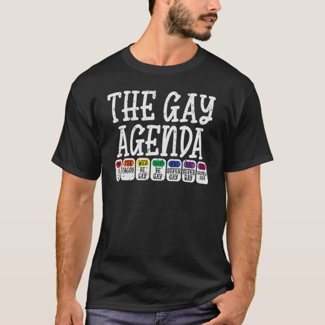 Camiseta Orgulho gay Ally Lgbtq  Mont Hetero Gay (Frente)