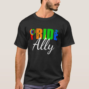 Camiseta Orgulho gay Ally Purple T Shirt LGBT Hetero Al