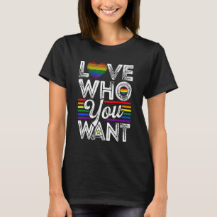 Camiseta Orgulho gay Ama Quem Você Quer Homens Mulheres Lgb