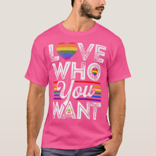Camiseta Orgulho gay Ama Quem Você Quer Homens Mulheres Lgb