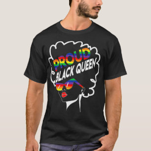 Camiseta orgulho gay Black Queen Lésbian African American 