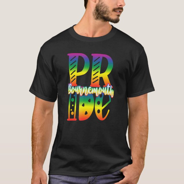 Camiseta Orgulho gay Bournemouth Em Blocos (Frente)