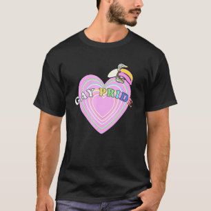 Camiseta Orgulho Gay Coração Banana Lgbtq+ Desfile Queer Lé