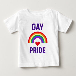 Camiseta Orgulho gay  Coração e arco-íris