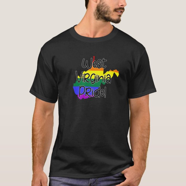 Camiseta Orgulho gay da Virgínia Ocidental (Frente)