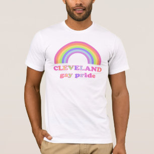 Camiseta Orgulho gay de Cleveland - arco-íris