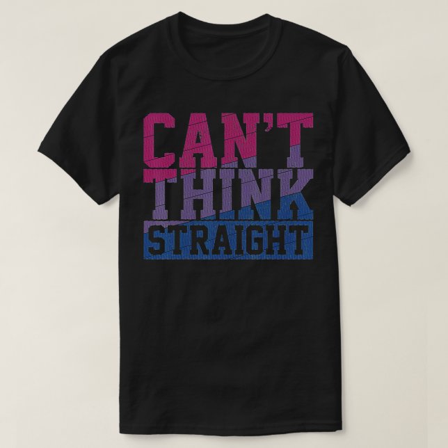 Camiseta Orgulho gay de Hetero do Sinalizador Bissexual L (Frente do Design)