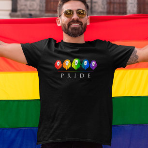 Camiseta Orgulho gay de Leões - LGBT-Shirt Arco-Íris LGBT