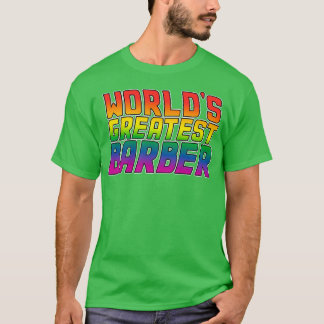 Camiseta Orgulho gay de Lgbt de barbeiro melhor do mundo 27