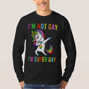 Camiseta Orgulho gay de Padrão de Lgbt do Unicorn Dubbing