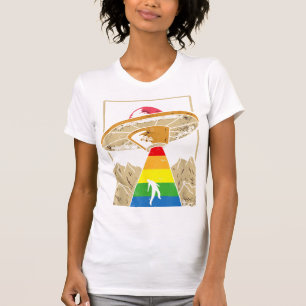 Camiseta Orgulho gay de Rapto de alienígena Gaylien Lgbt