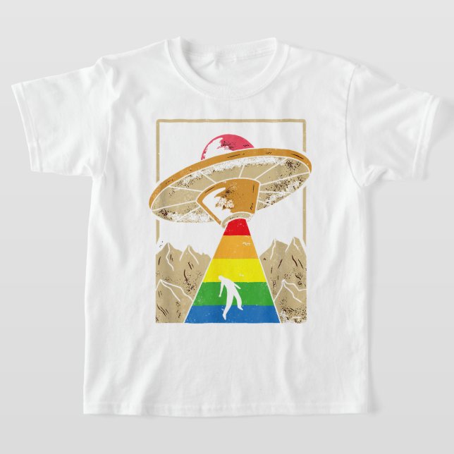 Camiseta Orgulho gay de Rapto de alienígena Gaylien Lgbt (Postura )