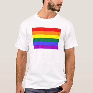 Camiseta Orgulho gay de Sinalizador Arco-Íris