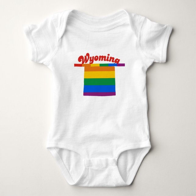 CAMISETA ORGULHO GAY DE WYOMING (Frente)