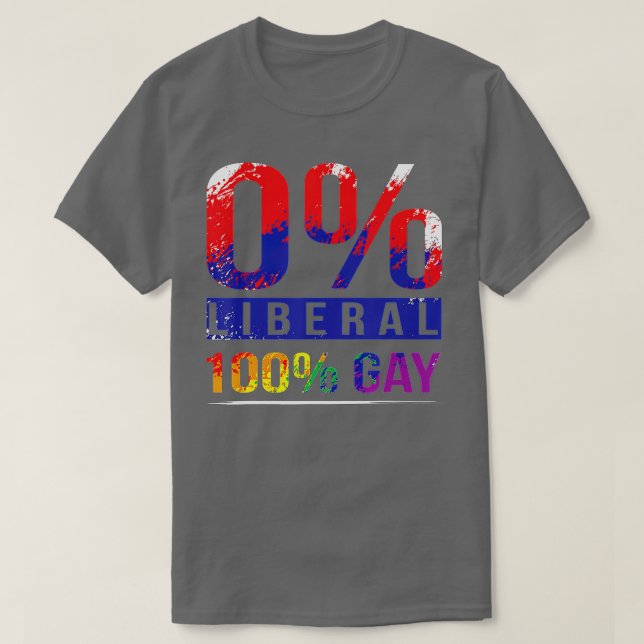 Camiseta Orgulho gay do Conservador Rainbow Flag LGB (Frente do Design)