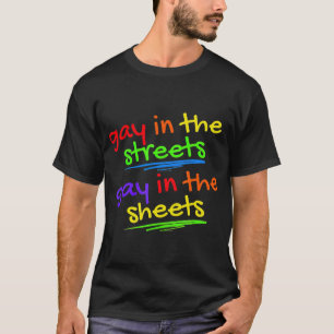 Camiseta Orgulho gay Engraçado Gay De Presente Nas Ruas Ga