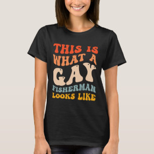 Camiseta Orgulho Gay Engraçado Pesca Como É Um Pescador Gay