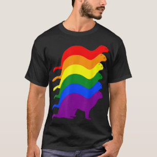 Camiseta Orgulho gay Ferret LGBT Sinalizador LGBT