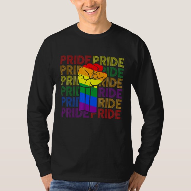 Camiseta Orgulho gay Fist Bump Lgbt - Lgbtq Lgbt Lgbt Mt Lg (Frente)