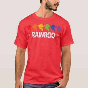 Camiseta Orgulho gay Ghost Rainbow Rainboo Engraçado