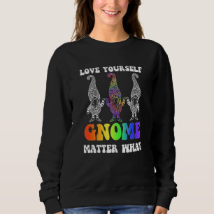 Camiseta Orgulho gay Gnome Rainbow LGBTQ Love é Love Gnome 