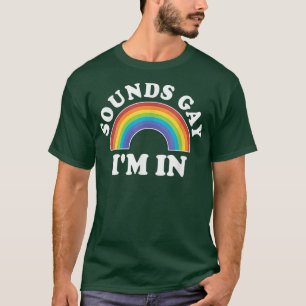 Camiseta Orgulho Gay Homens Mulheres LGBT Sons Arco-íris Ga