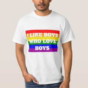 Camiseta Orgulho gay I gosta de meninos que amam meninos