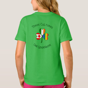 Camiseta Orgulho gay Irish Canadian Flag Shamrock Personali