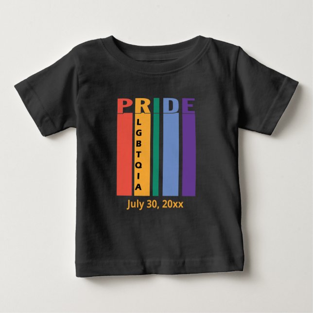 Camiseta Orgulho gay LBGTQIA Rainbow 2 (Frente)