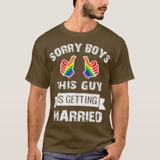 Camiseta Orgulho gay LGBT do Partido Mens BACHELOR - Noiva 