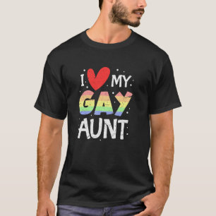 Camiseta Orgulho Gay LGBT Eu Amo Minha Tia Gay Sobrinha Sob